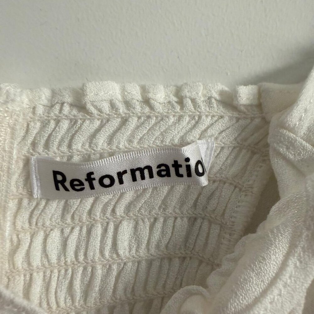 Reformation Bev Top ivory size US 2 BNWT - Picture 5 of 9